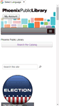 Mobile Screenshot of phoenixpubliclibrary.org