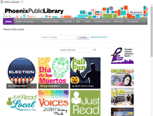 Tablet Screenshot of phoenixpubliclibrary.org